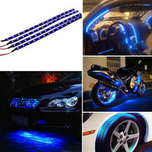 Load image into Gallery viewer, VODOOL 4Pcs Car Light Flexible Strip Automobile Decor Light-emitting Diode Waterproof Lamp Accessories for Auto Motorcycle Truck
