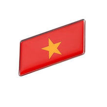Load image into Gallery viewer, Vietnam Nation Country National Flag Aluminum Alloy Rectangle Styling Car Stickers Automobile Motorcycle Accessories