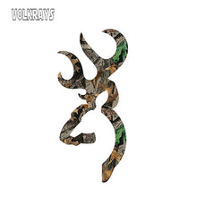 Load image into Gallery viewer, Volkrays Browning Style Camo Buck Camouflage Hunting Sticker Decal Funny Motorcycle Automobile Decal Accessories PVC,13cm*6cm