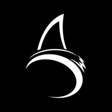 Load image into Gallery viewer, Volkrays Creative Vinyl Car Sticker Cartoon Shark Fin  Decal Automobile Motorcycles Decoration Accessories Black Silver,14cm*9cm