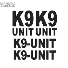 Load image into Gallery viewer, Volkrays Funny Car Stickers K-9 UNIT SET Police Dog Decals Automobile Motorcycle Decoration Accessories Vinyl,12cm*10cm