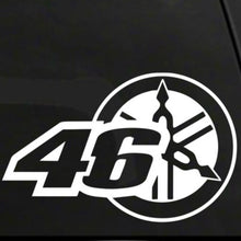 Load image into Gallery viewer, Volkrays Motorcycle Rider Car Sticker 46 Rossi Funny Vinyl Waterproof Sunscreen Decals Automobile Accessories Stickers,15cm*9cm