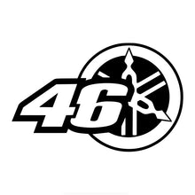 Load image into Gallery viewer, Volkrays Motorcycle Rider Car Sticker 46 Rossi Funny Vinyl Waterproof Sunscreen Decals Automobile Accessories Stickers,15cm*9cm