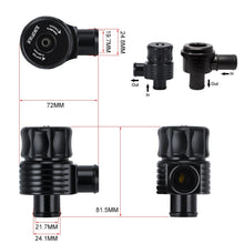 Load image into Gallery viewer, WLR Racing Universal 1.8T Turbo Diverter Dump 25mm Blow Off Valve Aluminum for AUDI A3 S3 A4 A6 A8 S4 TT 1.8 20v TURBO WLR5742BK
