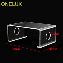 Load image into Gallery viewer, Waterfall Clear Acrylic Tatami Tea Table,Lucite Bed Laptop U Tables-60W 40D 25H CM