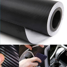 Load image into Gallery viewer, Waterproof 3D Carbon Fiber Vinyl Film Glossy Carbon Car Stickers DIY Motorcycle Automobiles Car Styling Wrap Roll Accessories