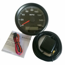 Load image into Gallery viewer, Waterproof GPS Speedometer 160MPH for Car Motorcycle Boat with Backlight 3-3/8 inch 9-32V Automobile GPS Speedometer