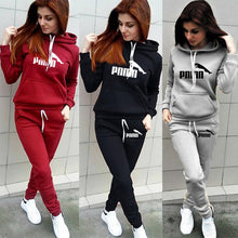 Load image into Gallery viewer, Women's Tracksuit 2 Piece Set Pullover Hoodie+Pants Sports Suit Female Autumn Winter Sweatshirt Sets Sportswear Suits For Woman