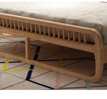 Load image into Gallery viewer, Wood wax oil Nordic wood bed 1.8 m 1.5 m Ash wood bed simple personality c bed double bed