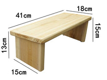 Load image into Gallery viewer, Wooden Meditation Bench Portable with Folding Leg Solid Wood Ergonomic Seat Zen Bench Stool for Meditations, Yoga, Prayer, Seiza