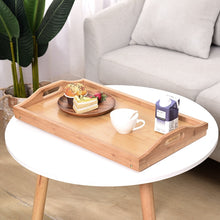 Load image into Gallery viewer, Wooden Portable Foldable Computer Laptop Desk Adjustable Notebook Desk Table Bed Sofa Breakfast Tray Picnic Table Studying Table