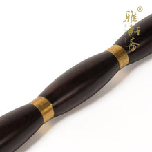 Load image into Gallery viewer, Ya Zhai old mahogany red sandalwood wood wood cane crutches leading black cane cane supplies the elderly elderly pet buda