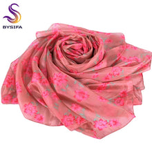 Load image into Gallery viewer, Yellow 100% Pure Silk Long Scarves Fashion Apparel Accessories Women Silk Scarf Tippet Spring Summer Autumn Winter Scarves Wraps