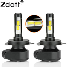 Load image into Gallery viewer, Zdatt H4 H7 H11 Led Car Lights Canbus Headlight Bulb CSP 80W 8000Lm 12V 24V 6000K White LED Lamp for Cars Automobiles Motorcycle