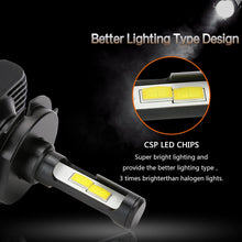 Load image into Gallery viewer, Zdatt H4 H7 H11 Led Car Lights Canbus Headlight Bulb CSP 80W 8000Lm 12V 24V 6000K White LED Lamp for Cars Automobiles Motorcycle