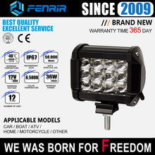 Load image into Gallery viewer, auto accessorie for focos led 4x4 cafe racer work bar led light motorcycle automobiles of road bmw e39 e60 peugeot 206 golf 5