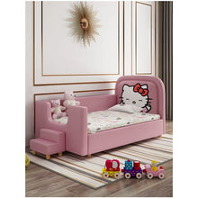 Load image into Gallery viewer, creative Children bed with stairs  princess bedroom cartoon shape baby beds Stitching bed