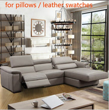 Load image into Gallery viewer, leather swatches for living room Sofa set диван мебель кровать muebles de sala real genuine leather sofa cama puff asiento sala