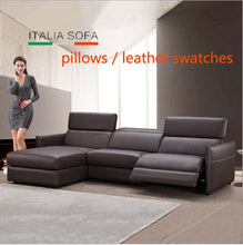 Load image into Gallery viewer, leather swatches for living room Sofa set диван мебель кровать muebles de sala real genuine leather sofa cama puff asiento sala