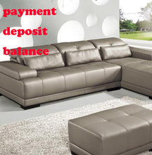 Load image into Gallery viewer, leather swatches for living room Sofa set диван мебель кровать muebles de sala real genuine leather sofa cama puff asiento sala