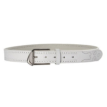 Load image into Gallery viewer, man joker golf belt white sports apparel accessories business pin buckle belts restoring ancient ways is hollow out