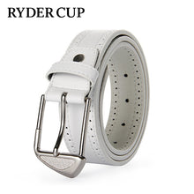 Load image into Gallery viewer, man joker golf belt white sports apparel accessories business pin buckle belts restoring ancient ways is hollow out