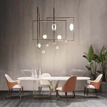 Load image into Gallery viewer, marble dining table home small apartment light luxury table simple modern dining table and chair combination rectangular dining