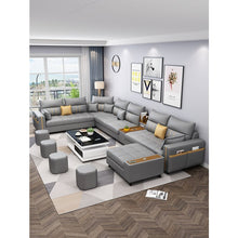 Load image into Gallery viewer, modern design corner customized fabric living room sofas