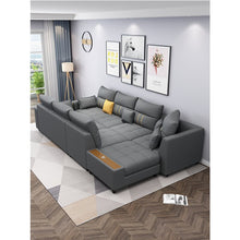 Load image into Gallery viewer, modern design corner customized fabric living room sofas