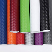 Load image into Gallery viewer, new1.27mx30cm3D Carbon Fiber Glossy Vinyl Wrap Sheet Film Motorcycle Automobiles Car Accessories Decoration Bubble Air Free