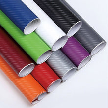 Load image into Gallery viewer, new1.27mx30cm3D Carbon Fiber Glossy Vinyl Wrap Sheet Film Motorcycle Automobiles Car Accessories Decoration Bubble Air Free