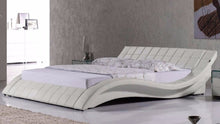 Load image into Gallery viewer, post modern real genuine leather bed / soft bed/double bed king/queen size bedroom with sound system for iphone ipad LED light