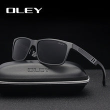 Load image into Gallery viewer, OLEY Men Polarized Sunglasses Aluminum Magnesium Sun Glasses Driving Glasses Rectangle For Men/Wome Oculos masculino Male