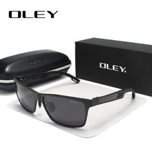 Load image into Gallery viewer, OLEY Men Polarized Sunglasses Aluminum Magnesium Sun Glasses Driving Glasses Rectangle For Men/Wome Oculos masculino Male