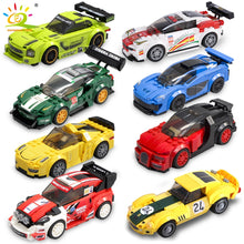 Load image into Gallery viewer, HUIQIBAO Speed Champions Super Racers Figures Building Blocks Racing Sport Car City Bricks Construction Toys Gift For Children