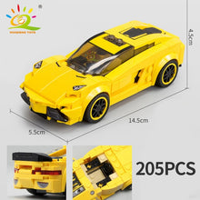 Load image into Gallery viewer, HUIQIBAO Speed Champions Super Racers Figures Building Blocks Racing Sport Car City Bricks Construction Toys Gift For Children