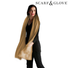 Load image into Gallery viewer, Scarf &amp; Glove Microwave Scarf with Pockets
