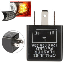 Load image into Gallery viewer, universal 12V 3 Pin CF-14 JL-02 Motorcycle LED Flasher Blinker Relay Automobile Turn Signal Light Relay motorcycle switch