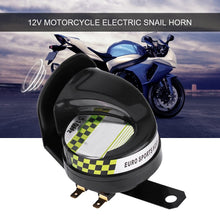 Load image into Gallery viewer, universal 12V 30W 510Hz 110dB Single Sound Auto Car Snail Horn Waterproof Electric Loud Air Siren for car Motorcycle Automobile