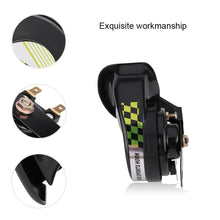 Load image into Gallery viewer, universal 12V 30W 510Hz 110dB Single Sound Auto Car Snail Horn Waterproof Electric Loud Air Siren for car Motorcycle Automobile