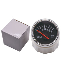 Load image into Gallery viewer, universal 52mm volt meter Marine Auto Voltmeter 8-16V Waterproof Gauge For Motorcycle Car Boat Automobile With Red Backlight 12V