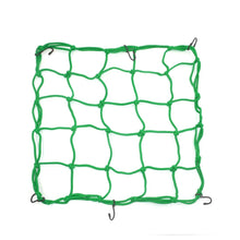 Load image into Gallery viewer, uxcell a17051800ux0600 40cm x 40cm Green Bungee Cargo Luggage Mesh Goods Net for Automobile Motorcycle