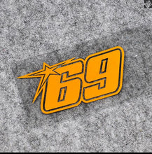 Load image into Gallery viewer, yellow  Nicky Hayden 69   motorcycle sticker motorsport racing vinyl sticker motocross decals  race team  reflective automobiles