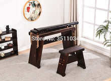 Load image into Gallery viewer, zither and Guqin tables and benches can be dismantled to imitate the ancient Ming and Qing Dynasties calligraphy tea table